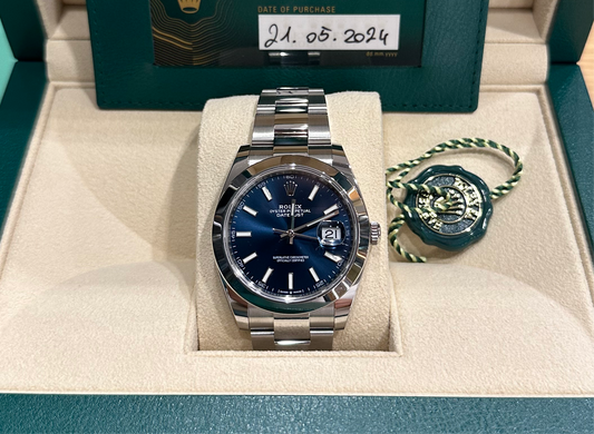 ROLEX DATEJUST 41mm REF. 126300 BLU’ NUOVO