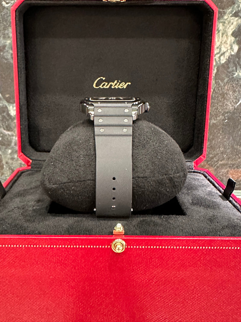 CARTIER SANTOS BLACK WSSA0039