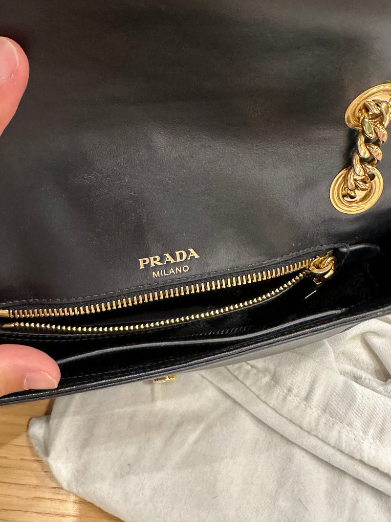 Prada Pattina Borsa a Tracolla Piccola