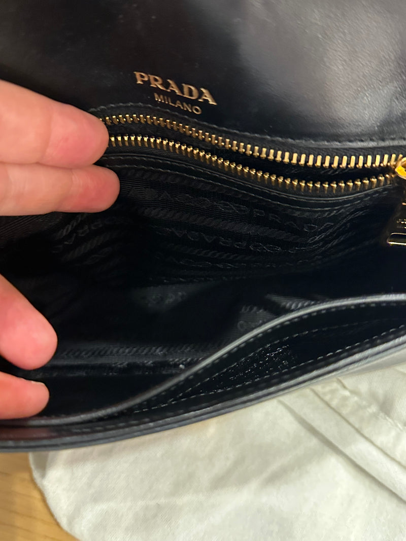 Prada Pattina Borsa a Tracolla Piccola