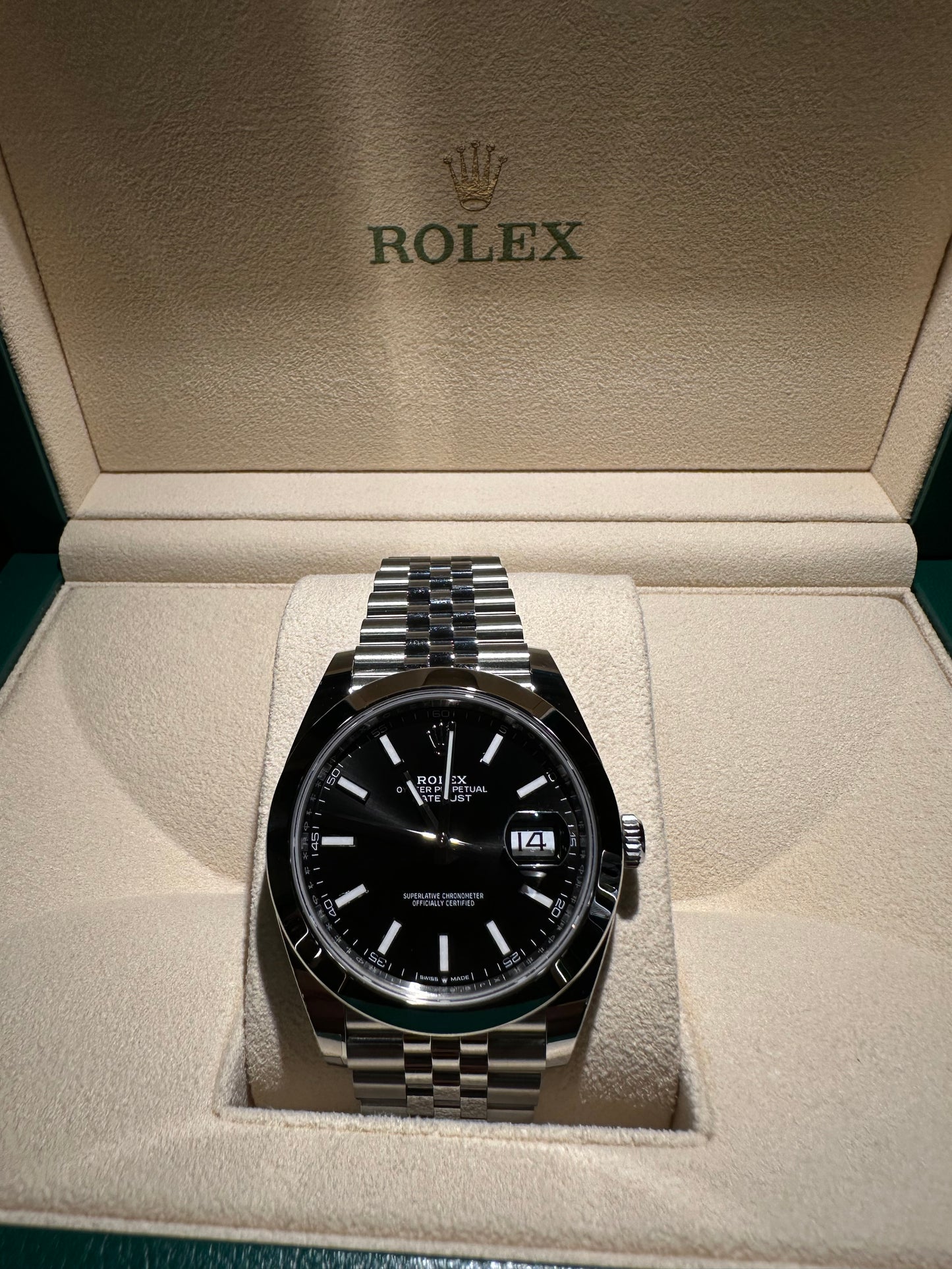 ROLEX DATEJUST 41mm REF. 126300 Nero NUOVO