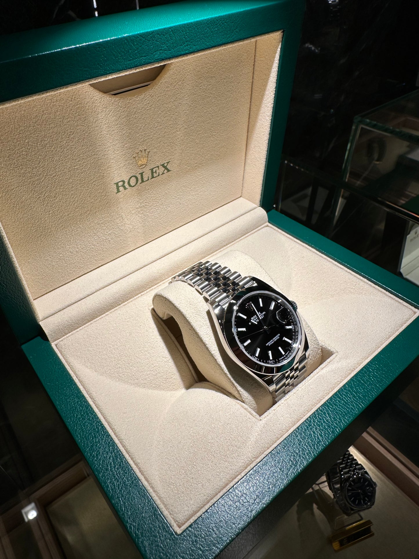 ROLEX DATEJUST 41mm REF. 126300 Nero NUOVO