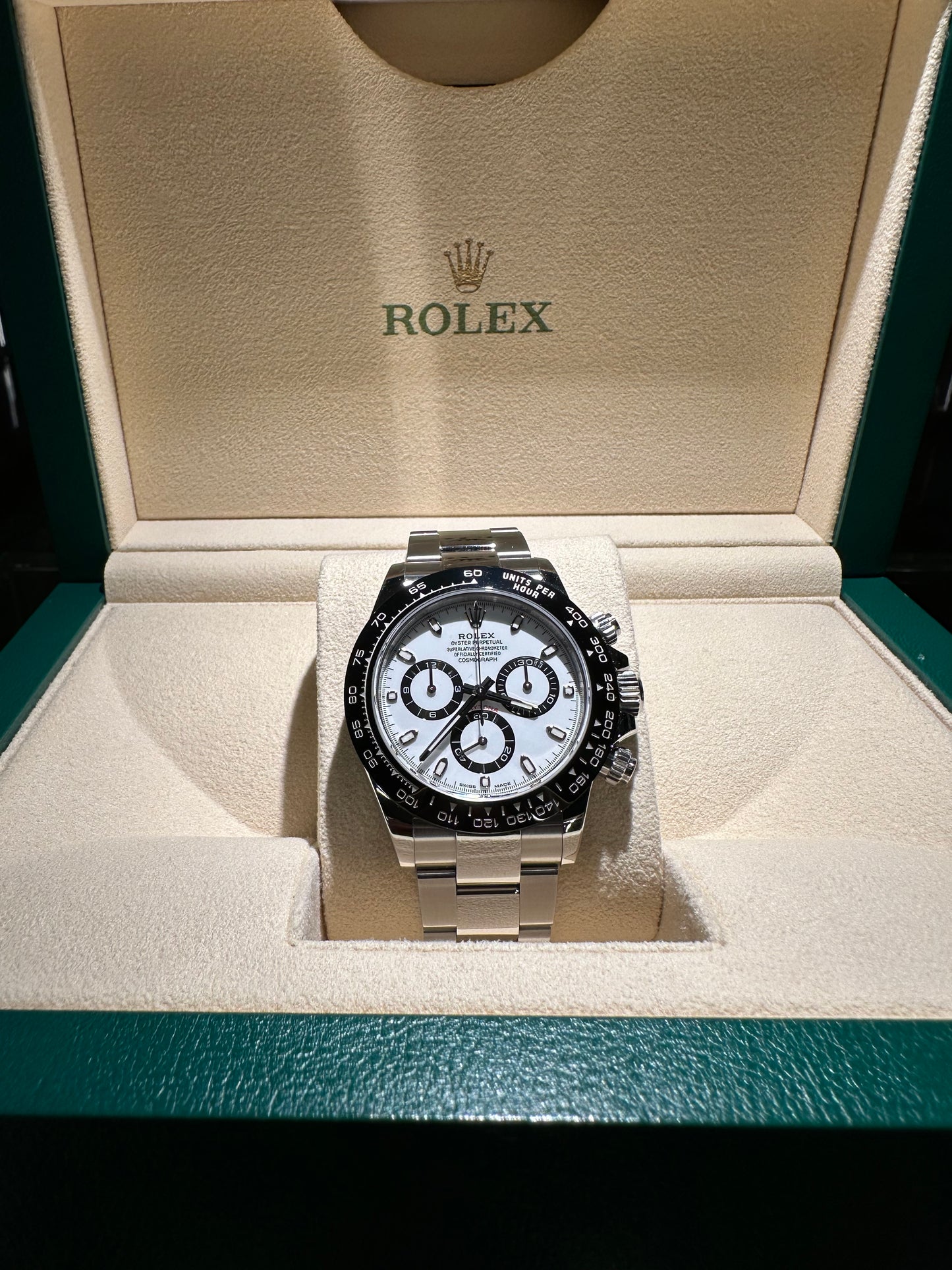 ROLEX DAYTONA 116500LN QUADRANTE BIANCO PANDA GHIERA CERAMICA