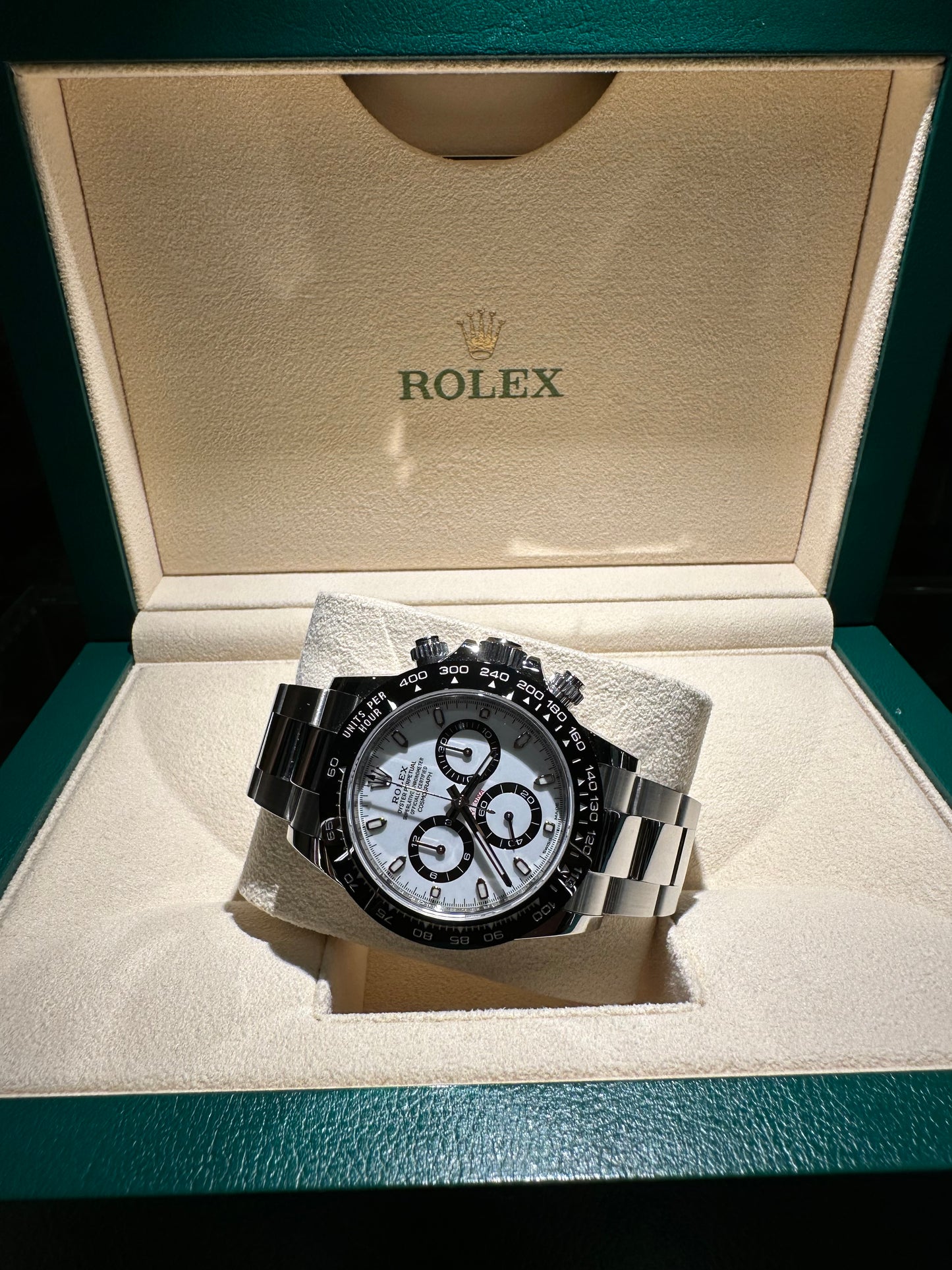 ROLEX DAYTONA 116500LN QUADRANTE BIANCO PANDA GHIERA CERAMICA